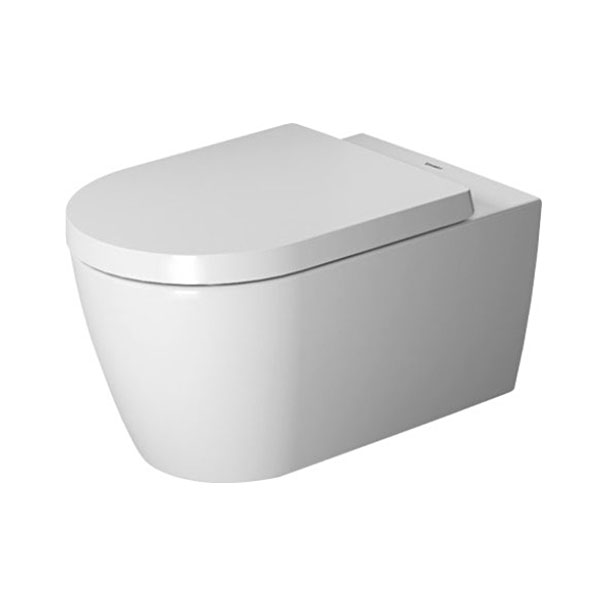 DURAVIT – SANITARI SOSPESI ME BY STARCK VASO WC RIMLESS + SEDILE RALLENTATO + BIDET MONOFORO - immagine 3