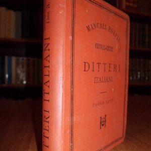 Ditteri Italiani.  Manuali Hoepli.