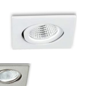 INTEC LIGHT Polaris faretto LED ad incasso quadrato orientabile 3W