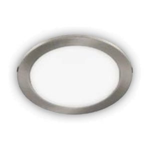 INTEC LIGHT Slim faretto LED ad incasso pannello rotondo Nikel 12W 18W 24W