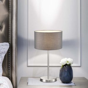 Lampada da tavolo Led Hotel paralume H.55 cm E27 diametro 30cm – Trio Lighting