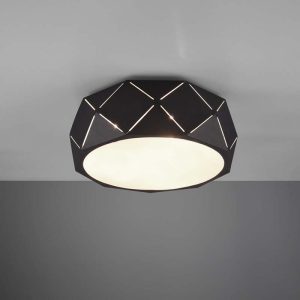 Plafoniera Led Zandor in metallo con tagli laser E27 D. 40 cm- Trio Lighting