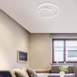 Plafoniera-applique Led Zibal spirale in metallo dimmerabile tramite interruttore 22W D. 39 cm- Trio Lighting