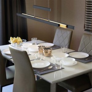 Lampada a sospensione Led Trajan bi-emissione estensibile e interruttore touch 45W- Trio Lighting