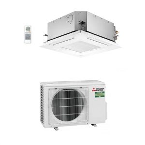 MITSUBISHI – Climatizzatore CASSETTA 4 VIE 21000 Btu A++ R32 SLZ-M60FA Griglia e Telecomando