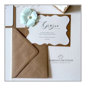 Card ringraziamento con busta – Collezione Arianna