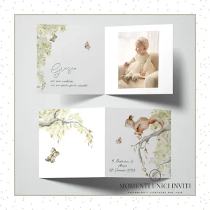 Bosco incantato – card ringraziamento 14,5×14,5 cm