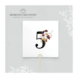 Fiori di campo – segnatavolo 10×10 cm