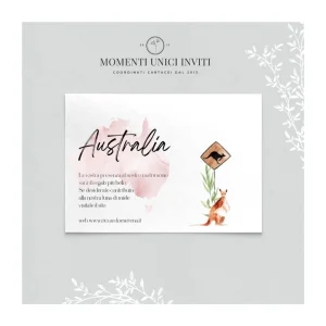 Giro del mondo – info card / lista di nozze