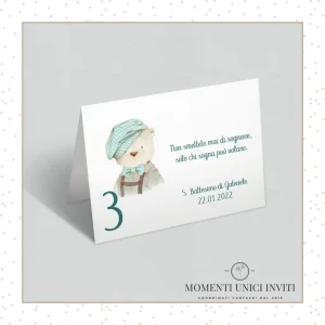 Segnatavolo Orsetto Willy – 13×18 cm