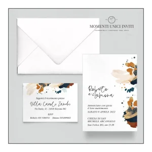 Astratta – partecipazione e invito con busta – mod.13×18