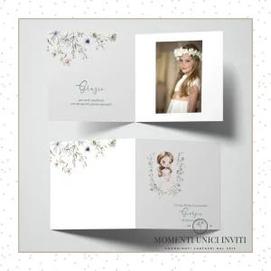 Cards Ringraziamento La mia Prima Comunione – 14,5×14,5 cm