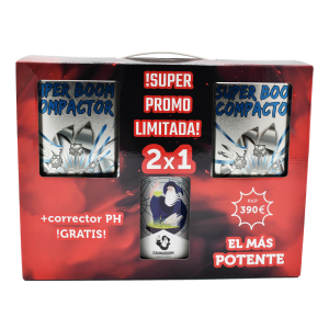 Cannaboom PACK SUPER BOOM COMPACTOR 2x1390gr + Correttore pH 1000ml in OMAGGIO
