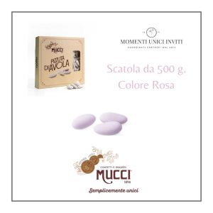 Scatola Confetti Mucci: Avola Rosa