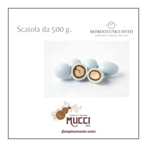 Scatola Confetti Mucci: Tenerelli Celeste