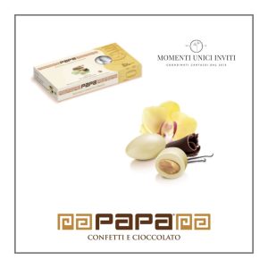 Scatola Confetti Papa DolceAmaro: CioccoVaniglia Bourbon