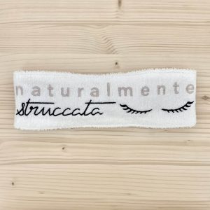 FASCIA CAPELLI in bambù con elastico – naturalmente STRUCCATA