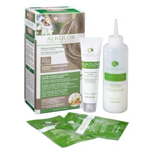 Tinta per Capelli Permanente 8.13 Biondo Chiaro cenere Dorato – Alkemilla